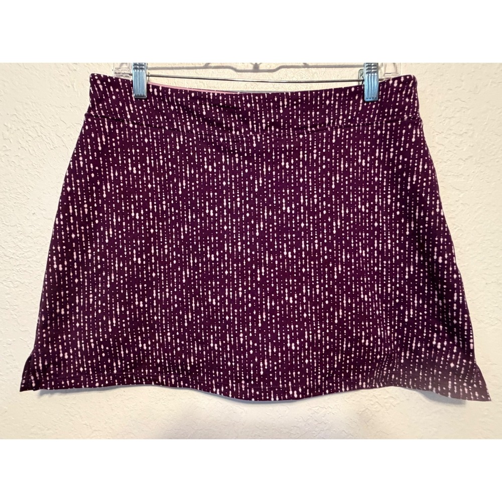 Tranquility by Colorado Clothing Purple Geometric Print Athletic Skort Medium